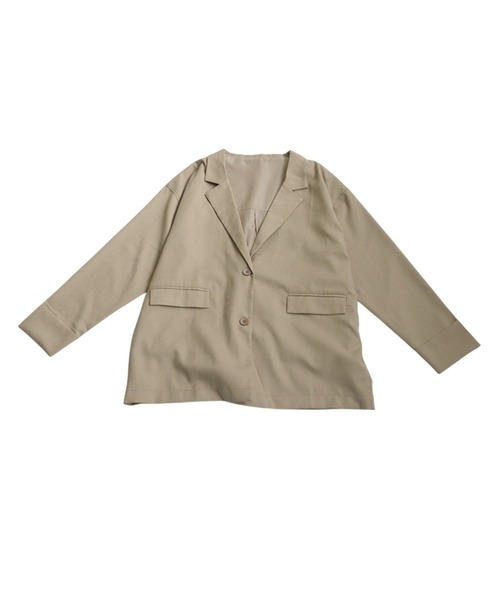 antiqua(アンティカ)の「テーラードジャケット(テーラードジャケット・レディース・ライトグレー/ナチュラル・ONESIZE)」の18枚目の写真