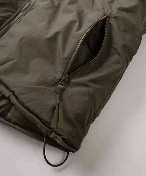 HOUSTON（ヒューストン）の「【86】【HOUSTON/ヒューストン】ミリタリースペック LEVEL7 COLD PARKA JKT/ ナイロンスタンドブルゾン/撥水（ミリタリージャケット・メンズ・オリーブ/ブラック/ブラウン/ライトグレー/オリーブ系/ブラック系/ライトグレー系・M/L/XL）」の10枚目の写真