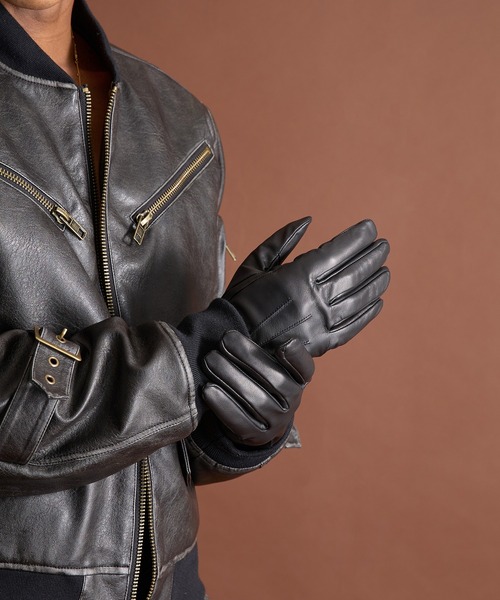 ANDER HUNK(アンダーハンク)の「Lamb Lether Gloves/ラムレザーグローブス(手袋・メンズ・ブラック・FREE)」の3枚目の写真