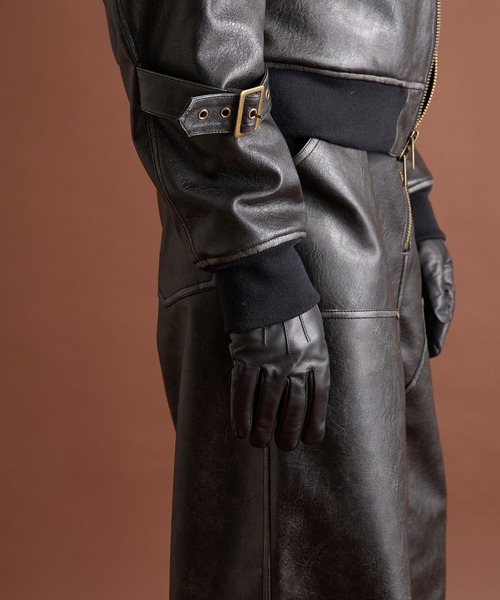 ANDER HUNK(アンダーハンク)の「Lamb Lether Gloves/ラムレザーグローブス(手袋・メンズ・ブラック・FREE)」の4枚目の写真