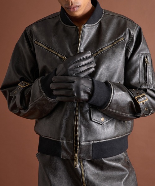 ANDER HUNK(アンダーハンク)の「Lamb Lether Gloves/ラムレザーグローブス(手袋・メンズ・ブラック・FREE)」の5枚目の写真