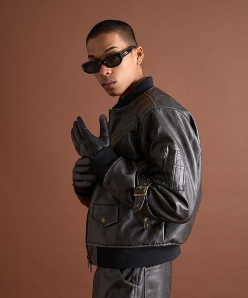 ANDER HUNK(アンダーハンク)の「Lamb Lether Gloves/ラムレザーグローブス(手袋・メンズ・ブラック・FREE)」の6枚目の写真