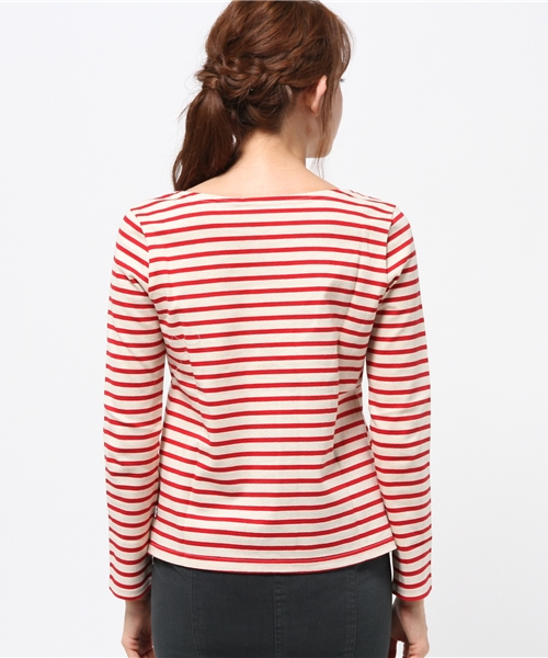 OUTLET(アウトレット)の「【Sheta】ボーダーカットソー(Tシャツ/カットソー・レディース・レッド・FREE)」の4枚目の写真