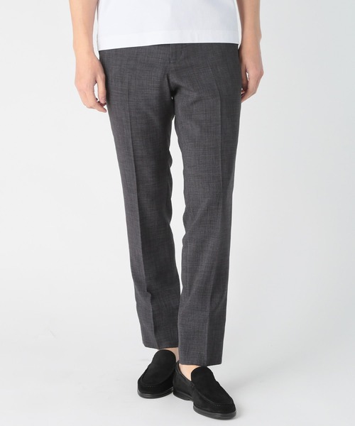 CROWDED CLOSET（クラウデッドクローゼット）の「Reflax スラブツイルスラックスパンツ（スラックス・メンズ・ブルー/チャコールグレー/ネイビー・01/02/03/04）」の2枚目の写真