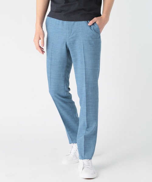 CROWDED CLOSET（クラウデッドクローゼット）の「Reflax スラブツイルスラックスパンツ（スラックス・メンズ・ブルー/チャコールグレー/ネイビー・01/02/03/04）」の3枚目の写真