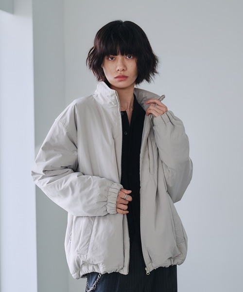 ADDED STAND NECK BOA BLOUSON / スタンドネック裏ボア中綿