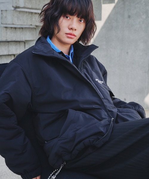 ADDED STAND NECK BOA BLOUSON / スタンドネック裏ボア中綿ブルゾン