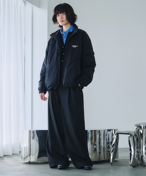 ADDED STAND NECK BOA BLOUSON / スタンドネック裏ボア中綿ブルゾン