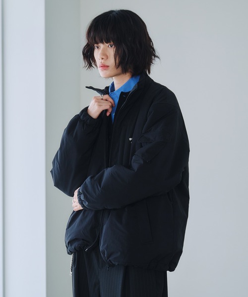 ADDED STAND NECK BOA BLOUSON / スタンドネック裏ボア中綿ブルゾン