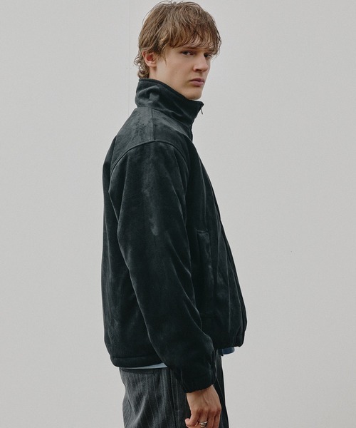 Adoon plain(アドーンプレーン)の「ADDED STAND NECK BOA BLOUSON / スタンドネック裏ボア中綿ブルゾン 【NEW COLOR】(ブルゾン・メンズ・ブラック/ネイビー/チャコールグレー/ベージュ・MEDIUM/LARGE/SMALL)」の13枚目の写真