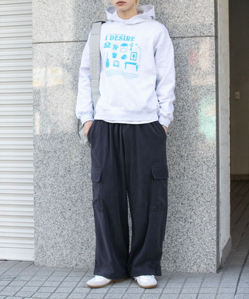 SENSE OF PLACE by URBAN RESEARCH（センスオブプレイスバイアーバンリサーチ）の「Furniture Graphic hoodie（パーカー・メンズ・グレー/ネイビー/ブラック・MEDIUM/LARGE）」の7枚目の写真