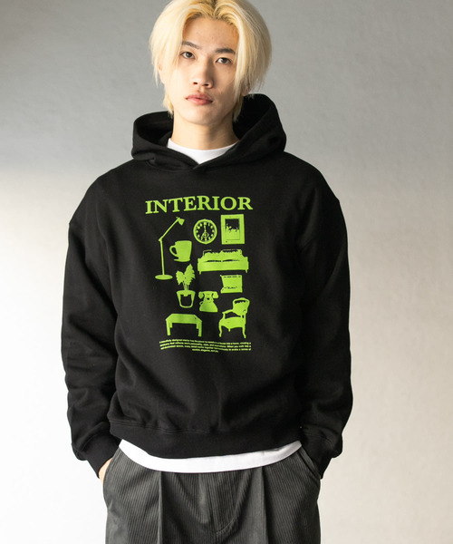 SENSE OF PLACE by URBAN RESEARCH（センスオブプレイスバイアーバンリサーチ）の「Furniture Graphic hoodie（パーカー・メンズ・グレー/ネイビー/ブラック・MEDIUM/LARGE）」の10枚目の写真