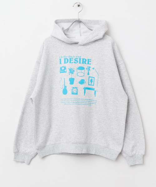 SENSE OF PLACE by URBAN RESEARCH（センスオブプレイスバイアーバンリサーチ）の「Furniture Graphic hoodie（パーカー・メンズ・グレー/ネイビー/ブラック・MEDIUM/LARGE）」の2枚目の写真
