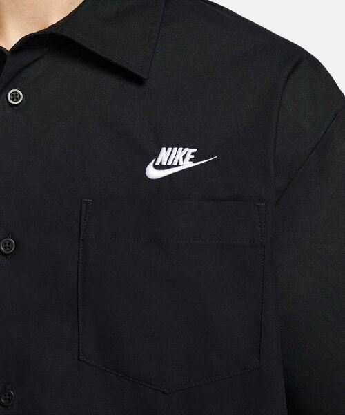 NIKE（ナイキ）の「ナイキ クラブ メンズ ショートスリーブ オックスフォード ボタンアップ シャツ / Nike Club Men's Short-Sleeve Oxford Button-Up Shirt FN3903-010 Black（シャツ/ブラウス・メンズ・ブラック・S/M/L/2XL/XL）」の11枚目の写真