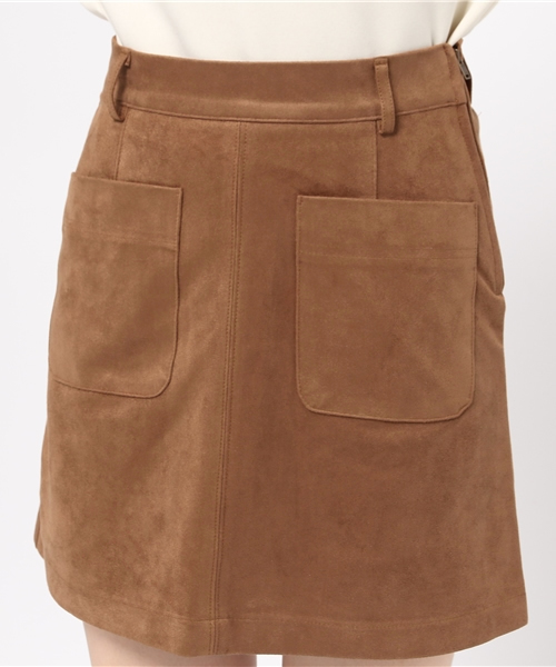 Chico（チコ）の「【who's who Chico】　スエードボックススカート（スカート・レディース・キャメル・FREE）」の4枚目の写真