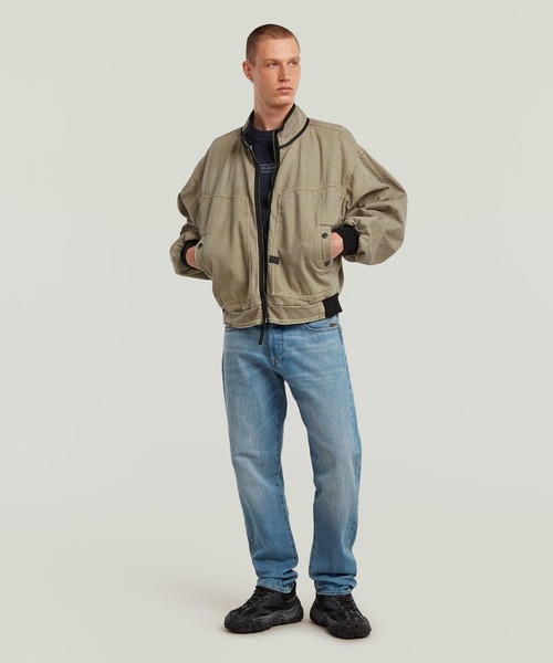 【返品送料無料】 セール】OVERSIZED BOMBER/ボリュームスリーブオーバー DENIM ジャケット・アウター