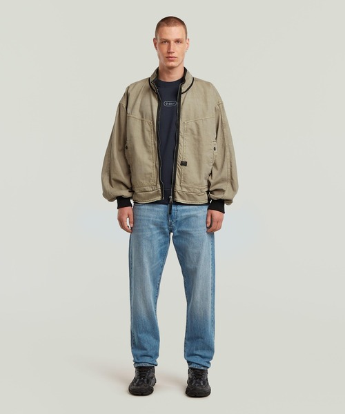 G-STAR（ジースター）の「OVERSIZED DENIM BOMBER/ボリュームスリーブオーバーサイズジップボンバーブルゾン（ブルゾン・メンズ・ベージュ系その他・SMALL/MEDIUM/LARGE/X-LARGE）」の4枚目の写真