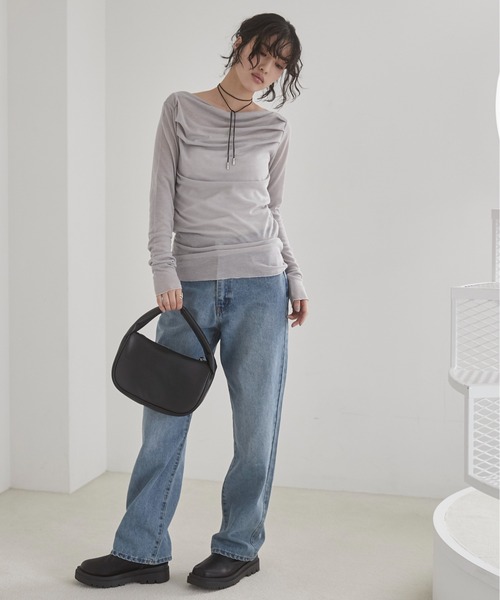 ANGIE（アンジー）の「ハーフムーンBAG（ハンドバッグ・レディース・ブラック/オフホワイト/ブラウン/レッド・FREE）」の19枚目の写真