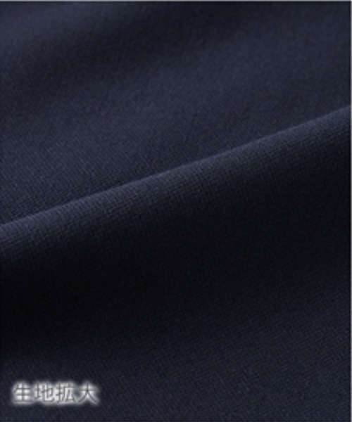 Petitjo(プッチージョ)の「小さいサイズ 【入学式・卒業式・フォーマル】Aラインジャケットフォーマル3点セット(Aラインジャケット+袖フリルブラウス+テーパードパンツ)低身長さん・小柄女性(スーツセット・レディース・グレイッシュベージュ/ネイビー・PS(XS-S)/PS/PM/PL)」の4枚目の写真