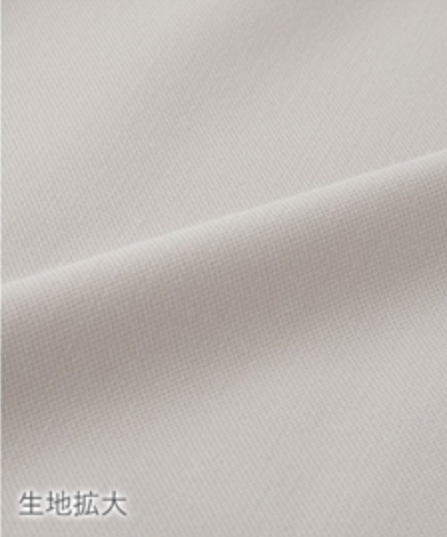 Petitjo(プッチージョ)の「小さいサイズ 【入学式・卒業式・フォーマル】Aラインジャケットフォーマル3点セット(Aラインジャケット+袖フリルブラウス+テーパードパンツ)低身長さん・小柄女性(スーツセット・レディース・グレイッシュベージュ/ネイビー・PS(XS-S)/PS/PM/PL)」の5枚目の写真