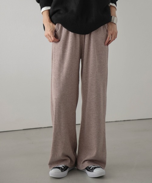 La-gemme(ラジェム)の「ストレッチリブパンツ(その他パンツ・レディース・アイボリー/ブラック/グレー/ブラウン・M/L)」の18枚目の写真
