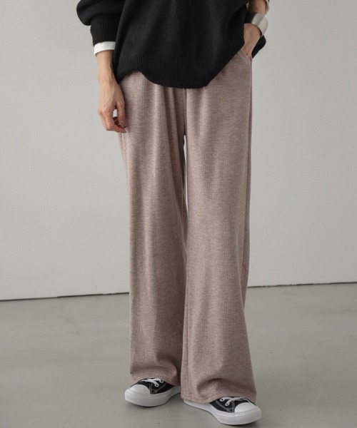 La-gemme(ラジェム)の「ストレッチリブパンツ(その他パンツ・レディース・アイボリー/ブラック/グレー/ブラウン・M/L)」の19枚目の写真