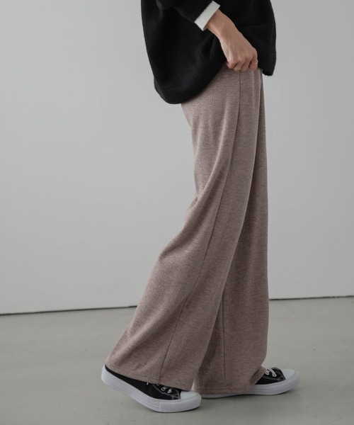 La-gemme(ラジェム)の「ストレッチリブパンツ(その他パンツ・レディース・アイボリー/ブラック/グレー/ブラウン・M/L)」の21枚目の写真