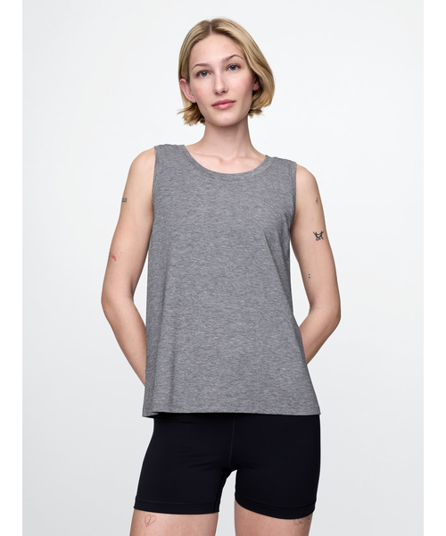 GAP(ギャップ)の「GapFit ブリーズ タンクトップ(タンクトップ・レディース・グレー/ブルー/ブラック/ホワイト/ネイビー・L/XXS/S/M/XS)」の1枚目の写真