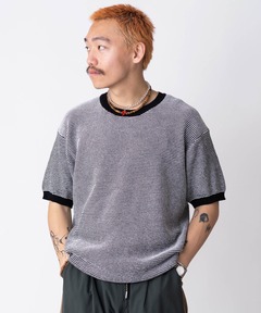 ハイゲージニットボーダークルーネック