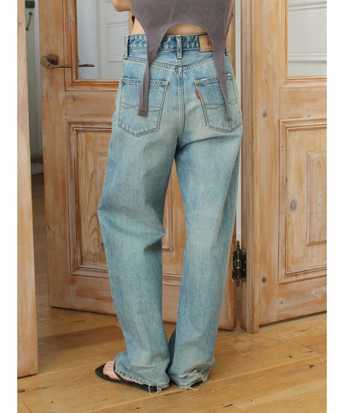 Ungrid（アングリッド）の「ハイウエストルーズストレートデニム（デニムパンツ・レディース・ブルー・24inch/25inch/26inch）」の8枚目の写真