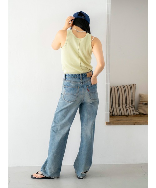 Ungrid（アングリッド）の「ハイウエストルーズストレートデニム（デニムパンツ・レディース・ブルー・24inch/25inch/26inch）」の13枚目の写真