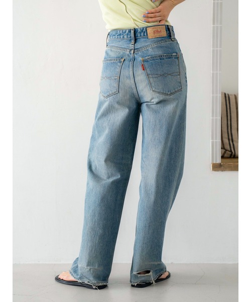 Ungrid（アングリッド）の「ハイウエストルーズストレートデニム（デニムパンツ・レディース・ブルー・24inch/25inch/26inch）」の17枚目の写真