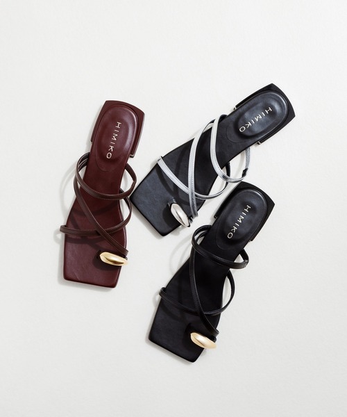 HIMIKO(ヒミコ)の「【Made in Japan】【HIMIKO】サムリングサンダル/651215(サンダル・レディース・ダークブラウン/ブラック/シルバー・22.0cm/22.5cm/23.0cm/23.5cm/24.0cm/24.5cm/25.0cm)」の4枚目の写真