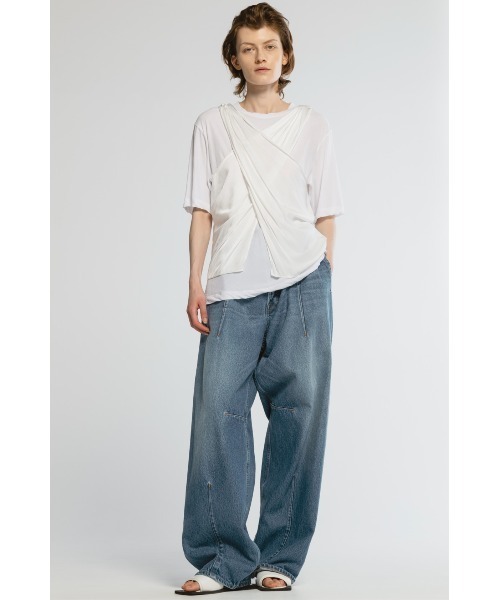 デニムダーツワイドパンツ（デニムパンツ）｜CINOH（チノ）の