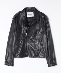 REPLAY（リプレイ）の「WAXラムレザーバイカージャケット（ライダースジャケット）」