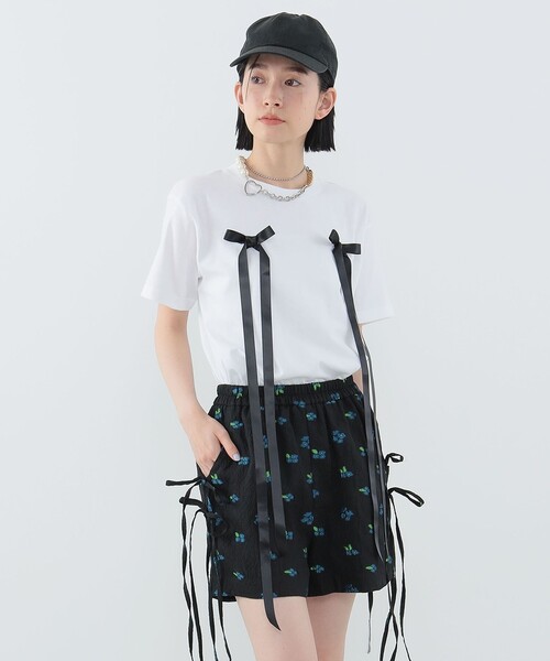 CAROLINA GLASER（カロリナ グレイサー）の「ロングリボン コットン T