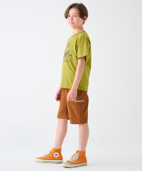 KRIFF MAYER Kid's Collection(クリフメイヤーキッズコレクション)の「【綿100%】楽LUCK-T(勇者キャンプ)(Tシャツ/カットソー・キッズ・オフホワイト/チャコール/ネイビー/ライトグリーン・120/130/140/150/160/170)」の8枚目の写真