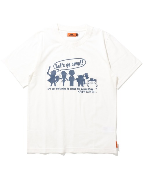 KRIFF MAYER Kid's Collection(クリフメイヤーキッズコレクション)の「【綿100%】楽LUCK-T(勇者キャンプ)(Tシャツ/カットソー・キッズ・オフホワイト/チャコール/ネイビー/ライトグリーン・120/130/140/150/160/170)」の11枚目の写真