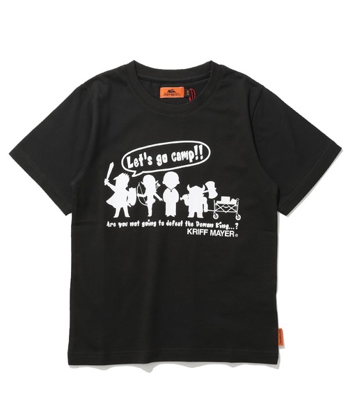 KRIFF MAYER Kid's Collection(クリフメイヤーキッズコレクション)の「【綿100%】楽LUCK-T(勇者キャンプ)(Tシャツ/カットソー・キッズ・オフホワイト/チャコール/ネイビー/ライトグリーン・120/130/140/150/160/170)」の12枚目の写真