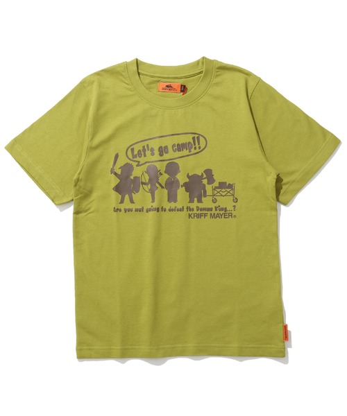 KRIFF MAYER Kid's Collection(クリフメイヤーキッズコレクション)の「【綿100%】楽LUCK-T(勇者キャンプ)(Tシャツ/カットソー・キッズ・オフホワイト/チャコール/ネイビー/ライトグリーン・120/130/140/150/160/170)」の13枚目の写真
