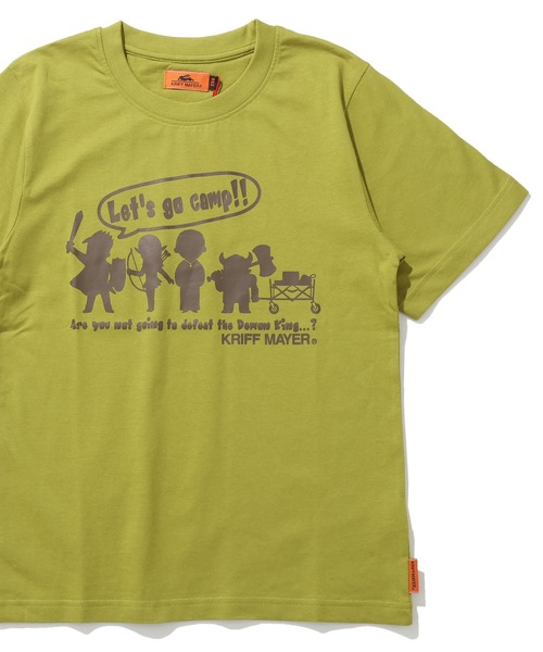 KRIFF MAYER Kid's Collection(クリフメイヤーキッズコレクション)の「【綿100%】楽LUCK-T(勇者キャンプ)(Tシャツ/カットソー・キッズ・オフホワイト/チャコール/ネイビー/ライトグリーン・120/130/140/150/160/170)」の14枚目の写真