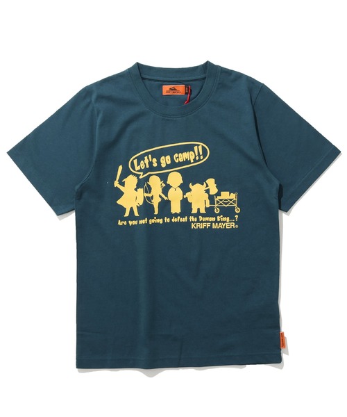 KRIFF MAYER Kid's Collection(クリフメイヤーキッズコレクション)の「【綿100%】楽LUCK-T(勇者キャンプ)(Tシャツ/カットソー・キッズ・オフホワイト/チャコール/ネイビー/ライトグリーン・120/130/140/150/160/170)」の15枚目の写真