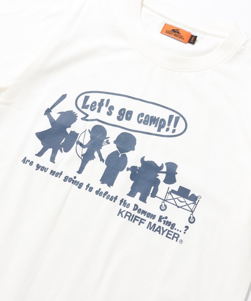 KRIFF MAYER Kid's Collection(クリフメイヤーキッズコレクション)の「【綿100%】楽LUCK-T(勇者キャンプ)(Tシャツ/カットソー・キッズ・オフホワイト/チャコール/ネイビー/ライトグリーン・120/130/140/150/160/170)」の18枚目の写真
