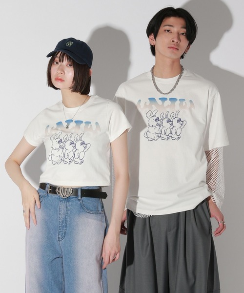 セール】【UNISEX/3サイズ展開】ホローヤンキーラビットTシャツ