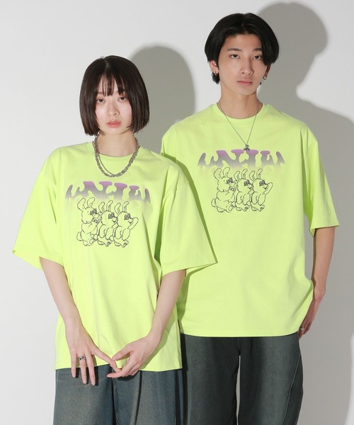 セール】【UNISEX/3サイズ展開】ホローヤンキーラビットTシャツ