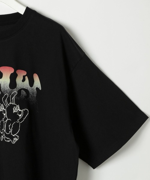 Anui（アニュイ）の「【UNISEX/3サイズ展開】ホローヤンキーラビットTシャツ（Tシャツ/カットソー・レディース・ライム/オフホワイト/ブラック・SMALL/MEDIUM/LARGE）」の15枚目の写真