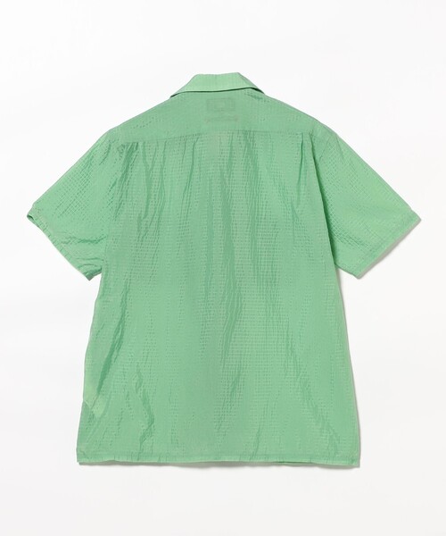BEAMS PLUS 日本製　コットン　オープンカラーシャツ BEAMS PLUS（ビームス プラス）Open Collar Cotton Linen Panama