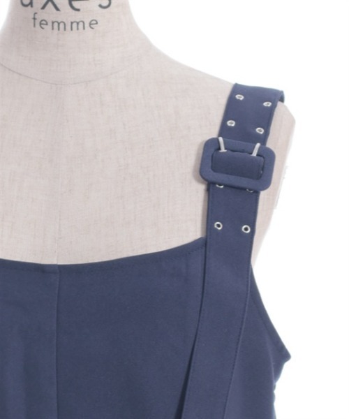 axes femme（アクシーズファム）の「イレヘムシルエットジャンスカ（ジャンパースカート・レディース・ブラック/ネイビー・FREE）」の15枚目の写真