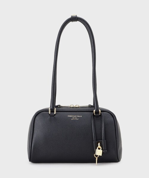 UNTITLED（アンタイトル）の「◆【CHRISTIAN VILLA】PEGGY（ペギー）チャーム付ボストンバッグ（ボストンバッグ・レディース・キャメル/ブラック/アイボリー・00）」の2枚目の写真