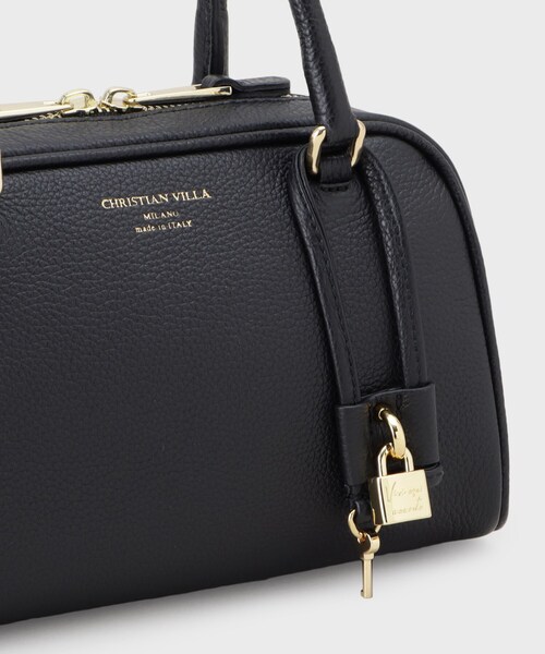 UNTITLED（アンタイトル）の「◆【CHRISTIAN VILLA】PEGGY（ペギー）チャーム付ボストンバッグ（ボストンバッグ・レディース・キャメル/ブラック/アイボリー・00）」の12枚目の写真